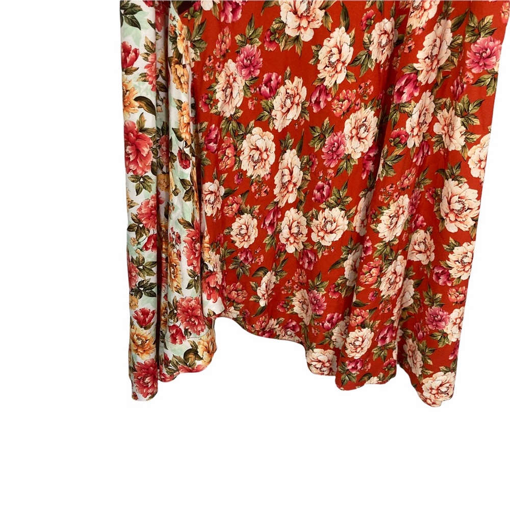 FARM RIO x ANTHROPOLOGIE Patchwork Floral Skirt - Picture 6 of 12